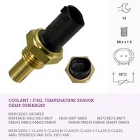 0005426218 Temperature Sensor for MERCEDES AMG M156 C36 C63 CLK63 E63 S63 SL63 AND MORE