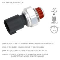 *Oem Quality* Oil Pressure Gauge Sensor for Holden / Hsv Ve Vf Wm 6.2L V8 Gen4 Ls3 09-15 Clubsport Maloo Senator Grange Gts